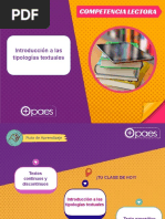 Introducción A Las Tipologías Textuales