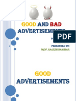 Egg Good and Bad Advertisements