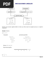 Inecuaciones Cuarto de Secundaria