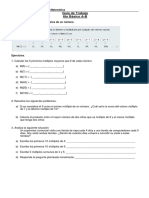 Guia de Factores, Multiplos Numeros Primos y Compuestos Divisores 6 Año 2023