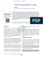 Anaesthesia For Adenotonsillectomy An Update