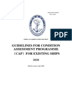 Guidelines For Condition Assessment Programme Cap For Existing Ships 2020