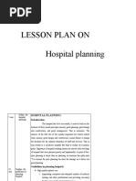 Lesson Plan On Hospital Planning