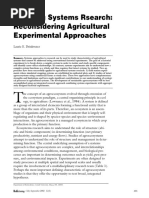 Drinkwater, L. E. (2002) - Cropping Systems Research Reconsidering Agricultural