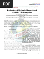 Exploration of Mechanical Properties of Al 6061 TiB2 Composites