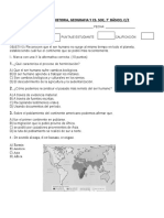 Prueba de Historia LA HOMONIZACIÓN PARTE 1 - 7° BÁSICO 2023