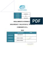 Reglamento Interno de SST - 2023