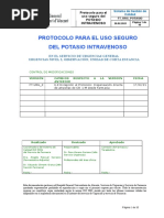 Protocolo para El Uso Seguro Del Potasio Intravenoso