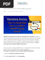 How To Send Mail From Localhost XAMPP Using Gmail - Milople