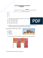 Evaluación de Matemáticas Grado 3 III Periodo