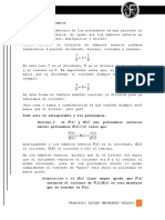 División de Polinomios Metodos de Ruffini y Horner