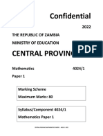 Math G12 Paper 1 Marking Key