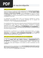 6 - La Justificación de Una Investigación