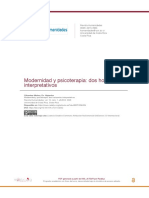 Modernidad y Psicoterapia: Dos Horizontes Interpretativos