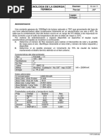 Tecnologia de La Energia Termica: Examen Parcial