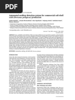 Automated Molting Detection System For Commercial Soft-Shell Crab (Portunus Pelagicus) Production