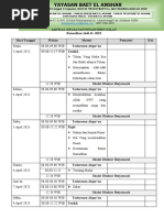 Jadwal Ramadhan BAET