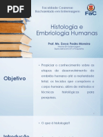 Histologia e Embriologia Humanas - Aulas