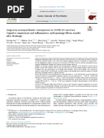 Long Term Neuropsychiatric Consequences in COVID-19 Survivors Cognitive Impairment and Inflammatory Underpinnings Fifteen Months After Discharge