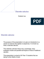 Discrete Calculus