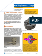 Fixed Variable Displacement Pumps