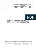 PNO-05 Recepción y Registro de Medicamentos y Demas Insumos para La Salud (Red Fría) .