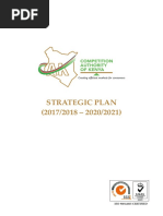 Competition Authority of Kenya Strategic Plan 201718 - 202021-Min