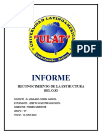 Informe: Reconocimiento de La Estructura Del Ojo