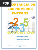 Importancia de Los Numeros Enteros