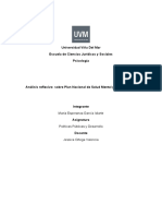 Plan Nacional de Salud Mental 2017-2025 y Ley 21331