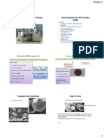 Electron Microscopy (SEM) - Lectures