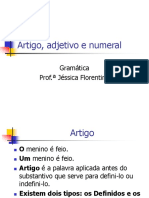 Artigo, Adjetivo e Numeral