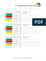 Higher Straight Line Graphs Quiz