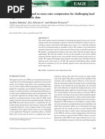 Signal-To-Noise Ratio Computation For Challenging Land Single-Sensor Seismic Data