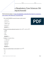 Test Bank For Respiratory Care Sciences 5th Edition by Wojciechowski