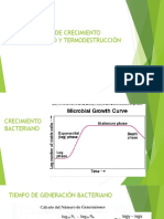 Ejercicios de Crecimiento Bacteriano y Termodestrucciã N
