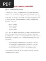 CA CPT Question Paper 2018