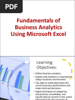 Business Analytics (Introduction)