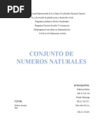 Conjunto de Números Naturales