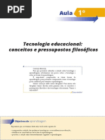 Tecnologia Educacional: Conceitos e Pressupostos Fi Losófi Cos