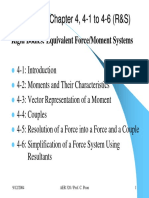 Statics #2 - (ch4) Rigid Bodies Equivalent ForceMoment Systems
