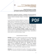 Causa Penal Número 19/2023. Constancia de Audiencia Inicial, Vinculación A Proceso, Medida Cautelar y Plazo de Investigación Complementaria