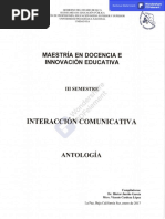 Antologia 3sem Interaccción Cominicativa MDIE InteraccionCom H Ahumada