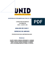 ANALISIS DE CASO 1 Derecho de Amparo