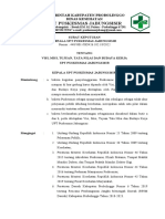 SK Visi, Misi, Tujuan Dan Tata Nilai Puskesmas Jabungsisir