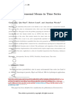 Seasonality Time-Series