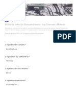 Evaluación Inducción Chancado Primario - Sup. Chancado y Molienda