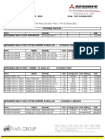 Mhi Customer Price List Hi Wall Ac Hybrid & Hyper Inverter Series 13-10-2022