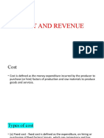 Cost & Revenue