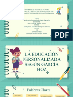 La Educación Personalizada Según García Hoz